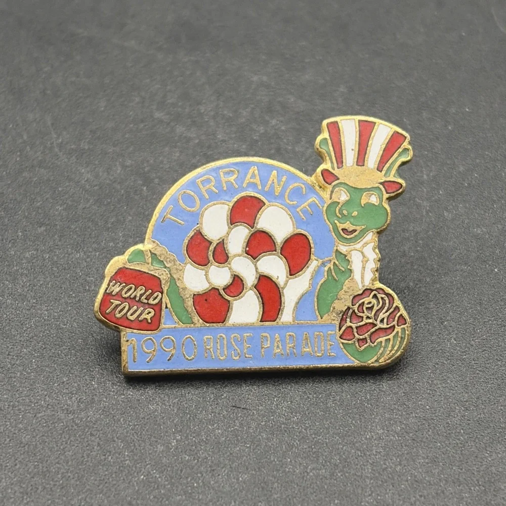 1990 Rose Parade World Tour Torrance Lapel Hat Pin